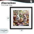 thumbnail image 4 of Stupell Industries Cottage Easter Animals & Eggs Black Framed Print Under Glass, 13 x 13, by The Wands Want, 4 of 8