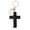 Black, variant on Handmade Macrame Cross Keychain, Christian Car Decor Gifts for Men Women