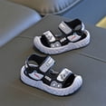 thumbnail image 5 of JUSLIO Sandals for Boys Toddler Breathable Closed Toe Anti-Slip Walking Shoes, Open Toe Sandals Gray 9 M, 5 of 5