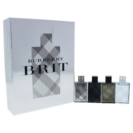 Burberry Brit Variety by Burberry for Men - 4 Pc Mini Gift Set  Brit  Rhythm