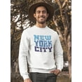 thumbnail image 2 of New York City Blue  Sweatshirt Men -Image by Shutterstock, Male 5X-Large, 2 of 4