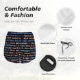 thumbnail image 4 of Pofeuu Function Source Code1 Print Women's Athletic Shorts Running Workout Shorts Tummy Control Quick Dry Gym Shorts with Pockets Double layer sports shorts-XX-Large, 4 of 7