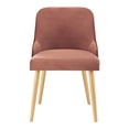 thumbnail image 4 of SAFAVIEH Lulu Modern Upholstered Dining Chair, Dusty Rose, Set of 2, 4 of 5