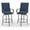 Blue, variant on Memoryfield Outdoor Swivel Bar Stools Set of 2, Bar Height Patio Chairs with High Back & Armrests, Textilene Fabric Bar Stools for Patio, Deck, Backyard & Garden, Red