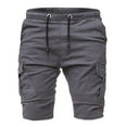 thumbnail image 5 of Herrnalise Mens Work Shorts 9" Work Pants for Mens Portable Phone Charge Shorts Multi Pokets Cargo Shorts Comfy Cotton blend Shorts Gray, 5 of 5