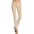 thumbnail image 2 of Stretch Skinny Knit Jegging Pants (Khaki), 2 of 6