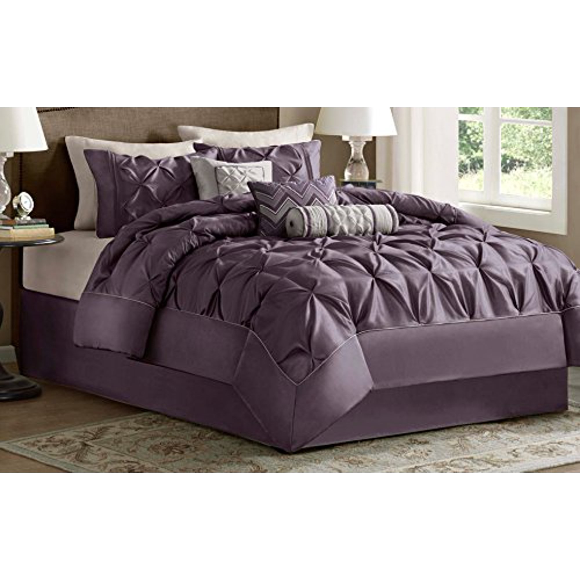 Madison Park Laurel Comforter Set Full Plum Walmart Canada