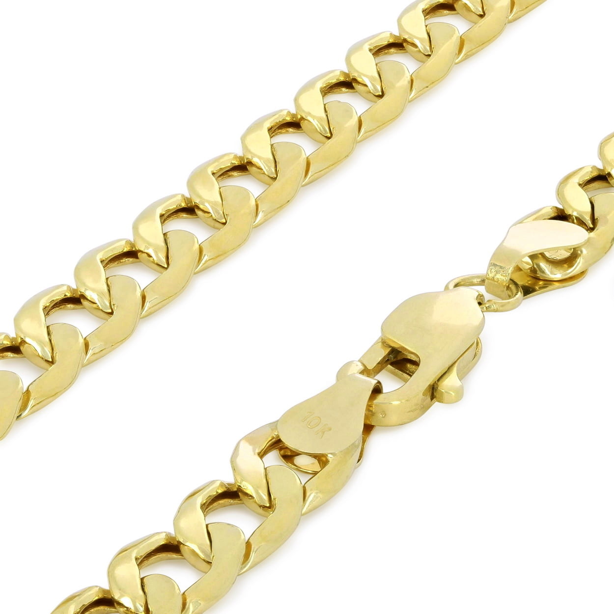W 4mm L=19" Gift 9ct 9K Yellow "Gold Filled" Men Ladies Lovely NECKLACE CHAIN 