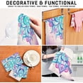 thumbnail image 6 of Coolnut Mandala Kitchen Towels, 18 x 28 Inch Super Soft and Absorbent Dish Cloths for Washing Dishes, 1 PCS Reusable Multi-Purpose Microfiber Hand Towels for Kitchen, 6 of 6
