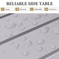 thumbnail image 3 of Crestlive Products 2-Pack 15.7" x 15.7" Outdoor Side Table, All-Weather Aluminum Square Patio End Table, Gray, 3 of 6