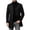 Black, variant on Men's Pea Coat Slim Fits Winter Trench Overcoat,Stand Collar Button Front Outerwear with Pocket,Dress Jacket For Business Office Casual Warm Wear,Gray,M