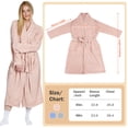 thumbnail image 3 of Catalonia Womens Chenille Fleece Robe Blanket, Long Dressing Gown Bathrobe with Two Convenient Pockets and Belted Housecoat Sleepwear for Ladies, Machine Washable, Large,Pink, 3 of 7