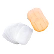 Angle View: Miarhb 10PCs Hand Soap Disposable Hand Washing Tablet Travel Carry Toilet Soap Paper