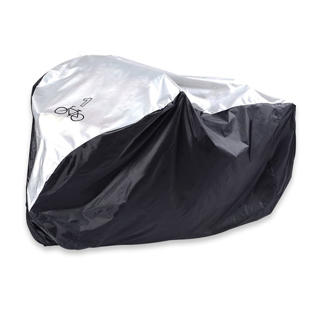 Scienceny Cubierta de bicicleta impermeable Protector de motocicleta tela Oxford resistente a la intemperie bicicleta Scooter Sun Case con Bombillas para automóviles