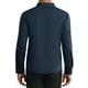thumbnail image 3 of CAMISA DE NEGOCIOS FORMAL DE MANGA LARGA CON BOTONES PARA HOMBRE S COLOR AZUL OSCURO, 3 of 4