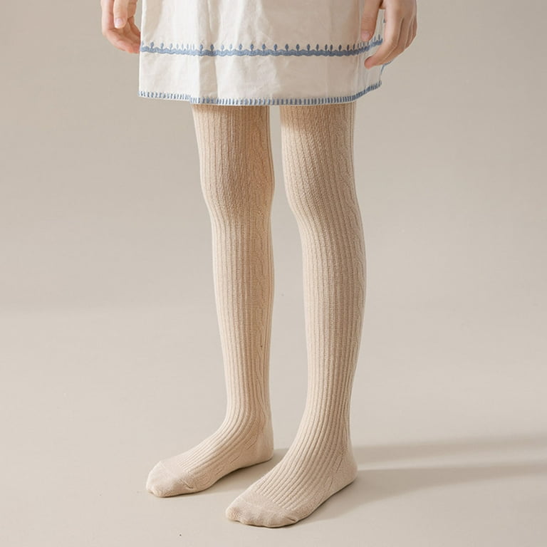 Zando Baby Girls Tights Cozy Cotton Infant Non Slip Grip Leggings Toddler  Solid Knit Pantyhose Warm Newborn Stockings