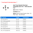 thumbnail image 2 of Auto Trans Dipstick Tube Seal - Compatible with 1976 - 1980 Chevy P10 1977 1978 1979, 2 of 2