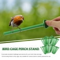 thumbnail image 6 of Raindrops 50pcs Bird Stand Parrot Plastic Stick Cage Fixation for Bird Cage Accessories Green, 6 of 6