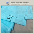 thumbnail image 4 of WPM Turquoise Sheer Window Curtain Panels for Bedroom, Kitchen, Kids Room- Solid Semi Voile Drapes Grommet Living Room Panels. 54 inch wide x 63 inch long, Set of 2, 4 of 7
