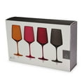 thumbnail image 6 of Viski Nouveau Wine Glasses for White and Red Wines, 22 oz, Set of 4, Sunset, 6 of 6