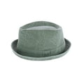 thumbnail image 3 of Epoch Hats Company  Washed Denim Cotton Fedora Hat (Men), 3 of 5