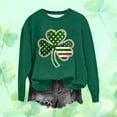 thumbnail image 2 of Dgankt Long Sleeve Shirts for Women St. Patricks Day Printed Round Neck Relaxed Fit Womens Tops,Sizes S-2XL, 2 of 4