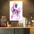 thumbnail image 1 of Design Art - Cute Pink Dog with Heart Glasses, 1 of 3