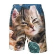 thumbnail image 5 of Naloa Playful Cat Men's Beach Shorts, Surfing shorts, Swim trunks, Quick Dry Swim Trunks for Surfing Beach Fun - Large, 5 of 9