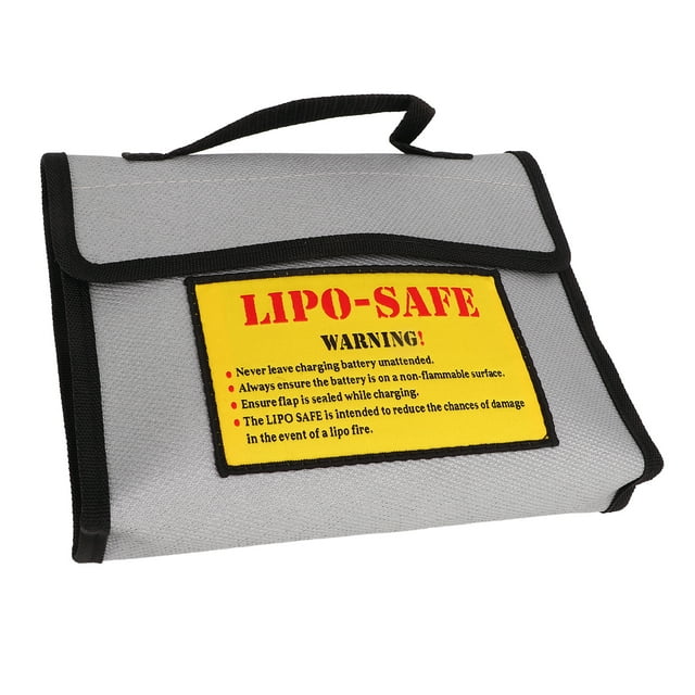 Sac à Piles Lipo, Sac Lipo Résistant au Radiation, Ignifuge et Explosif, Résistant à la Chaleur Gris pour Atelier