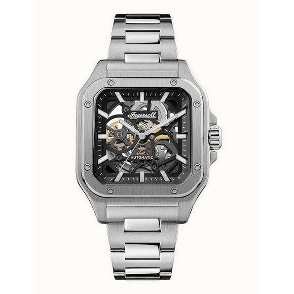 Ingersoll The Ollie Stainless Steel Black Skeleton Dial Automatic I14501 Men's Watch