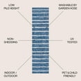 thumbnail image 4 of JONATHAN Y SANTA MONICA 2 x 10 Runner Rug, Colonia Berber Stripe - Blue/Ivory, SMB125C-210, 4 of 10