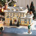 thumbnail image 4 of EASTIN Résine la Maison de Vacances Griswold Statue Mini Noël Neige Village Ornements, 4 of 6