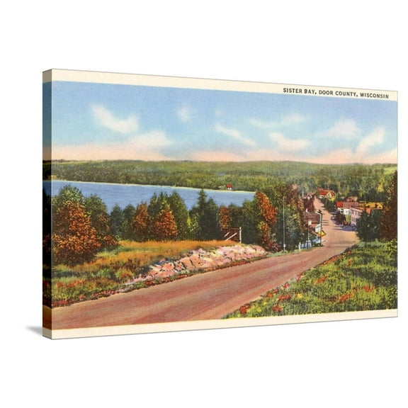 Art.com Sister Bay, Door County, Wisconsin Stretched Canvas Print Wall Art, 36" x 24"