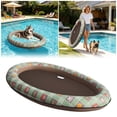 thumbnail image 2 of MKHSQHDG Today's Deals Inflatable Float Floating Bed Floatie Mat | Swimming Pool Bed Float for Lake Use Inflatable Float Summer Pool, 2 of 5