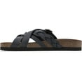 thumbnail image 4 of WHITE MOUNTAIN Women's Harrington Footbed Sandal 8 Navy/Leather, 4 of 7