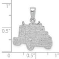 thumbnail image 3 of FJC Finejewelers 14k White Gold Truck Cab Charm, 3 of 6