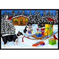 thumbnail image 1 of Tapis Intérieur Ou Extérieur Noël Mush Siberian Husky, 18 x 27, 1 of 1