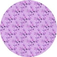 thumbnail image 1 of Ahgly Company Machine Washable Indoor Square Transitional Heliotrope Purple Area Rugs, 3' Square, 1 of 7