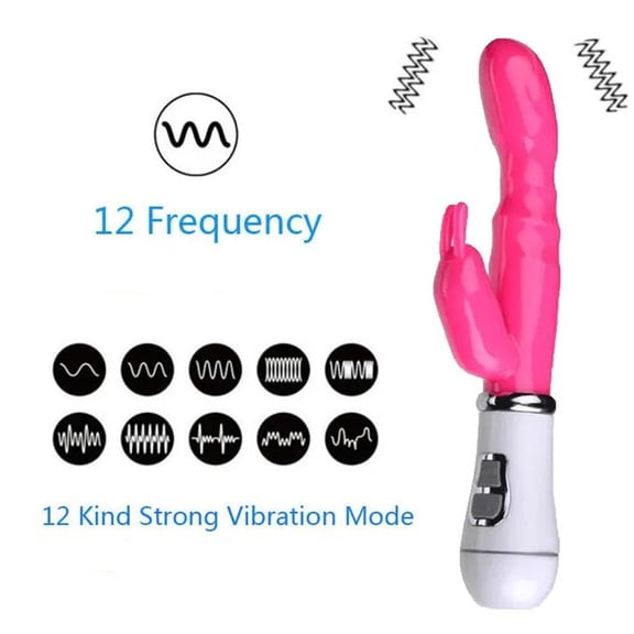Lkiuynn Rabbit Vibrator with Clitoris G-spot Stimulation Waterproof Powerful Vibrators Sex Toys for Women