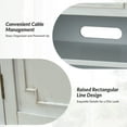 thumbnail image 6 of 58" 2 Drawer Buffet Sideboard 4 Doors Storge Accent Cabinet with Adjustable Shelves White, 6 of 8