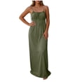 thumbnail image 2 of Horkkom Backless Dresses for Women Sleeveless Solid Color Summer Dresses Flowy Casual Daily Maxi Dresses, S-2XL, 2 of 9