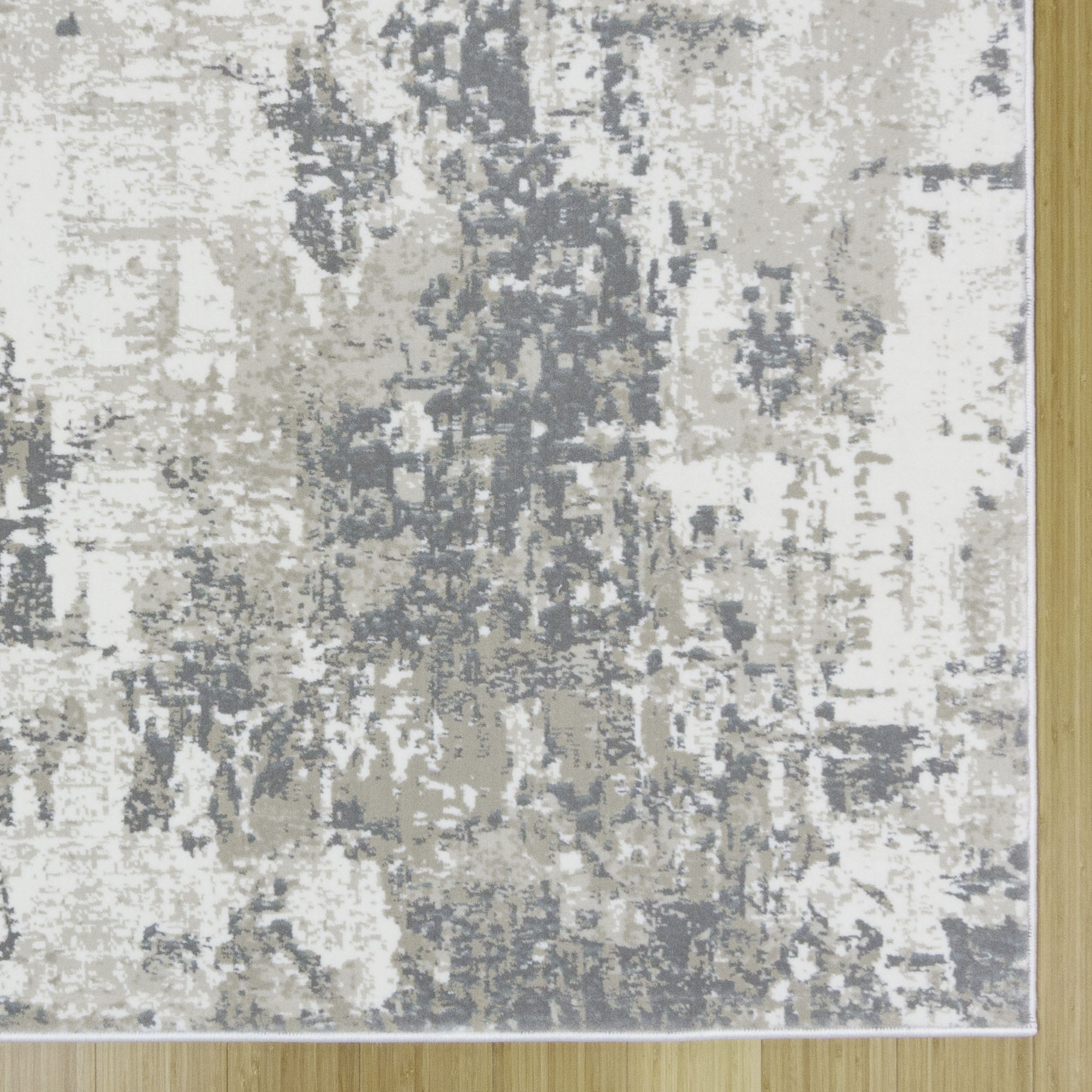 Gertmenian Majestic Omari Modern Abstract Gray Indoor Area Rug, 6x9
