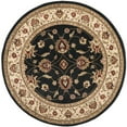 thumbnail image 4 of SAFAVIEH Lyndhurst Miah Floral Border Area Rug, Black/Ivory, 3'3" x 5'3", 4 of 6