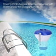 thumbnail image 2 of 1PCS Floating Swimming Pool Chemical Chlorine Dispenser with Thermometer Tablet Holder, Pool Floating Tablet Dispenser, 2 of 7