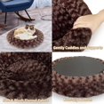 thumbnail image 5 of Heated Cat Beds for Indoor Cats Warming Cat Beds Super Soft Machine Washable Thermo Kitty Electric Heating Bed 19 Inches Round, 5 of 13