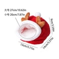 thumbnail image 2 of Christmas Small Animal Bed, Hamster Bed, Cozy Fleece Hamster Hideout, Warm Winter Sleeping Bag for Sugar Gliders & Dwarf Hamsters, Holiday Pet Cage Accessories, Small C, 2 of 7