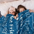 thumbnail image 4 of Yibo Best Friend Birthday Gifts for Women Unique Female Friendship Gifts for Bestie Fleece Throw Blanket (Seablue), 4 of 7
