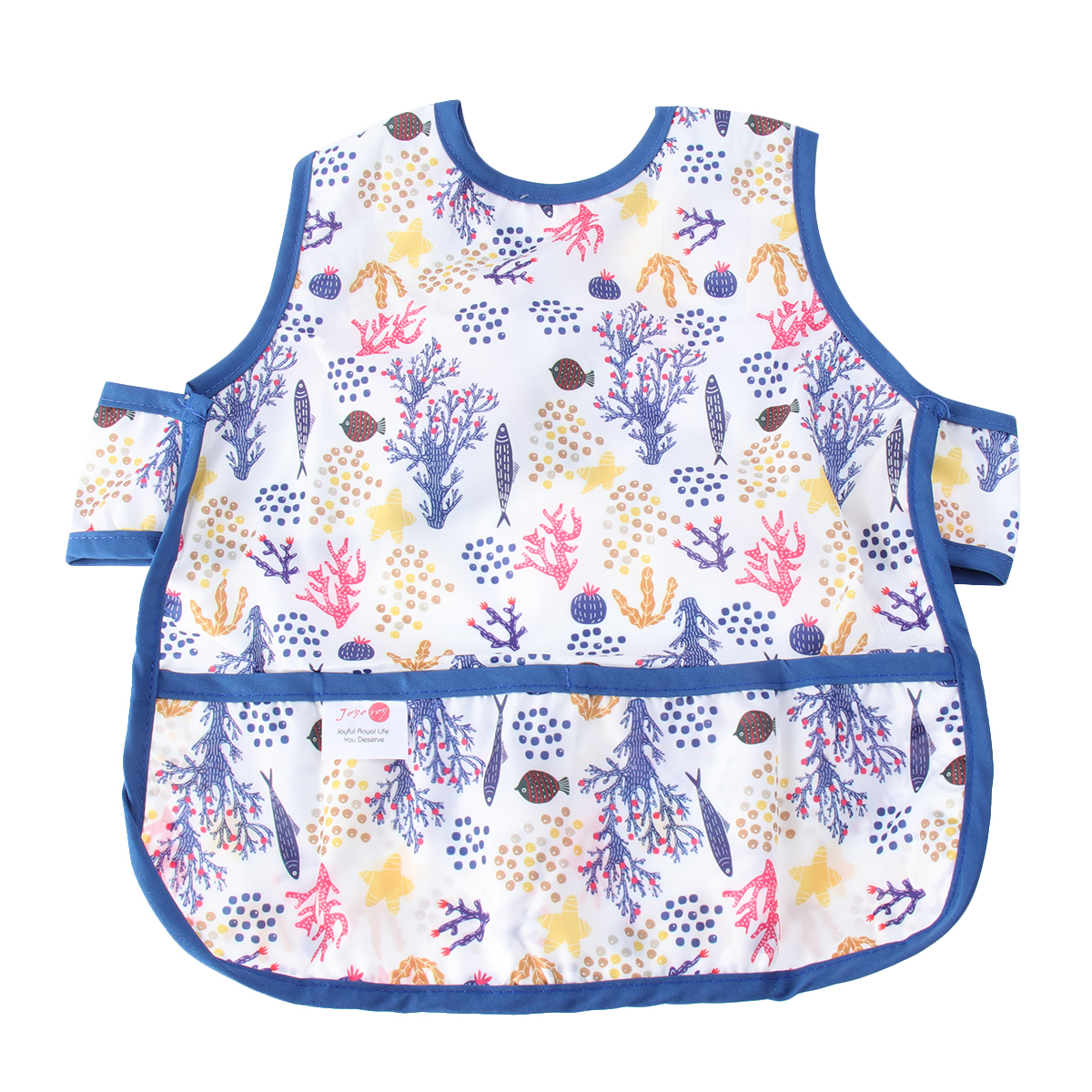 1pc Kids Waterproof Smock Eating Apron Sleeveless Apron Drawing Art