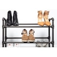 thumbnail image 4 of Real Home Innovations 3-Tier Heavy Duty Shoe Rack, Metal, Black, 4 of 8