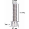 thumbnail image 2 of ZOUSSIQI 4Pcs M10 Hex Bolt Socket Head Hex Socket Bolt \u200b Stainless Steel 1.25mm Fine Pitch Machine Fastener Hardware(M10*40), Bit Head Set CA919-47115, 2 of 9